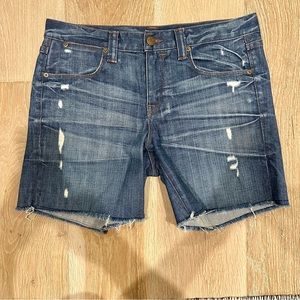 J Crew distressed Jean shorts